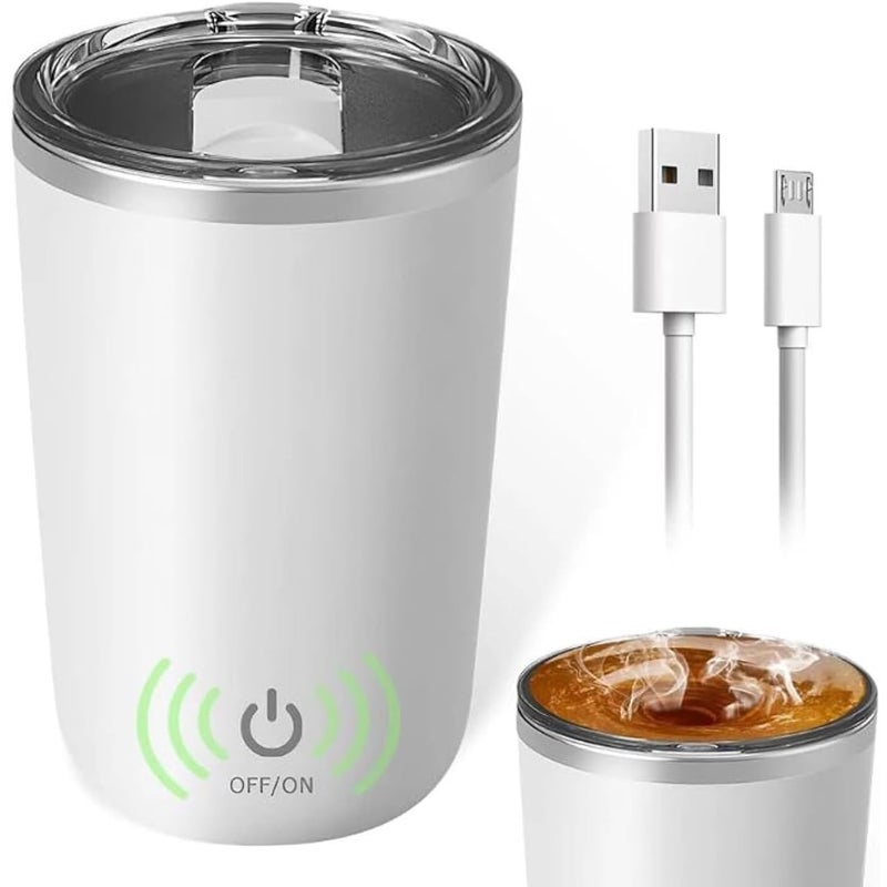 Kubek elektryczny 400 ml – magnetyczny blender termiczny do kawy/białka