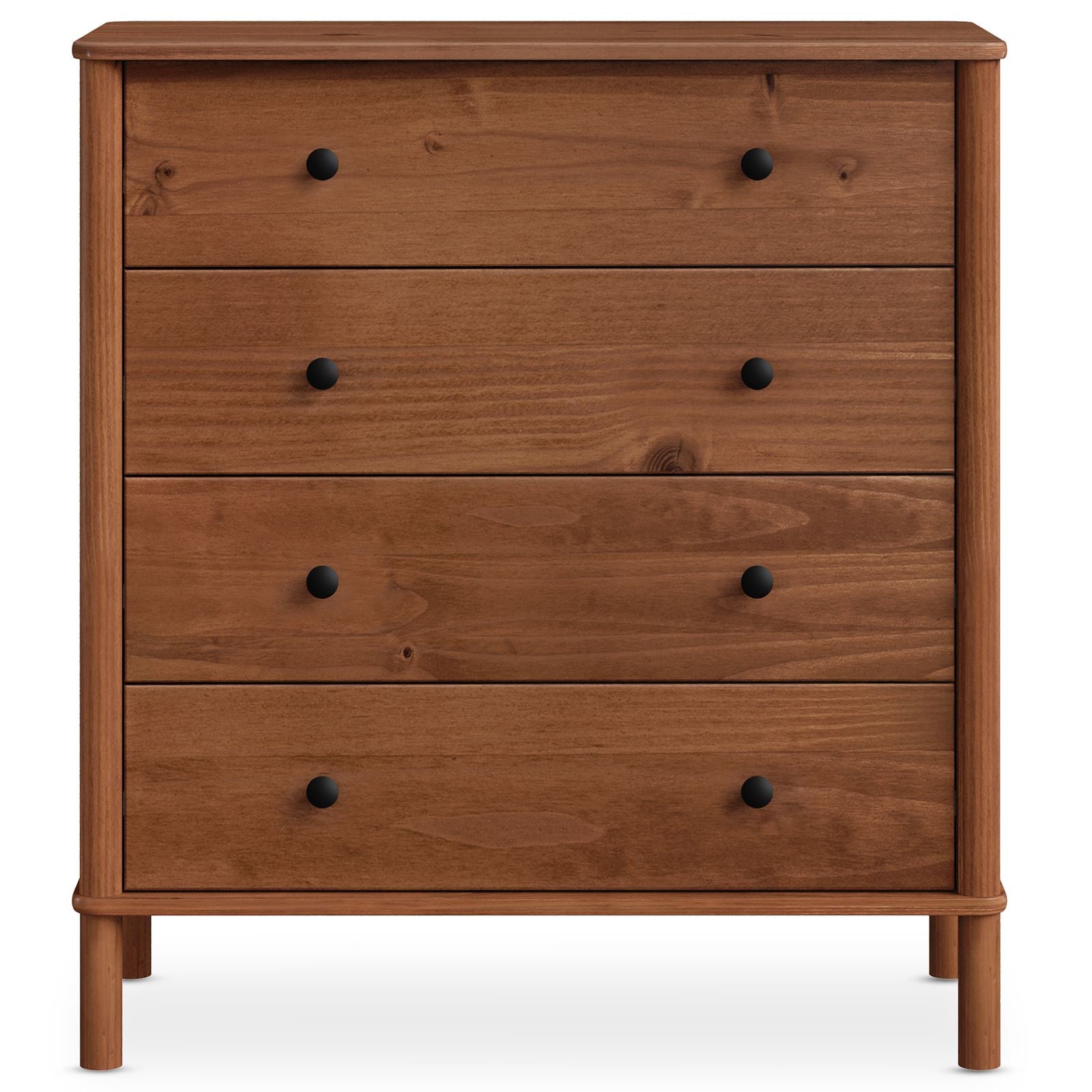 Commode APOANA 4 tiroirs en bois massif - Coloris châtaignier - 7