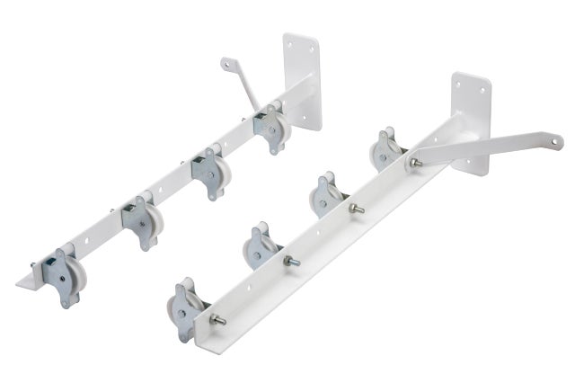 Stendibiancheria Da Parete Con 8 Fili - In Acciaio Plastificato Nero, Ideale Per Spazi Piccoli - Foto 13