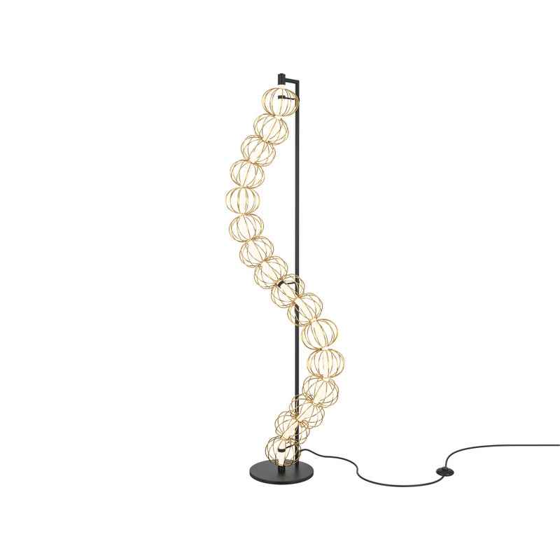 Lampa stojąca LED GOLDEN CAGE 48W 3000KK 3000lm metal złota wym:154,7x56,9x56,9cm druciane kulki Maytoni