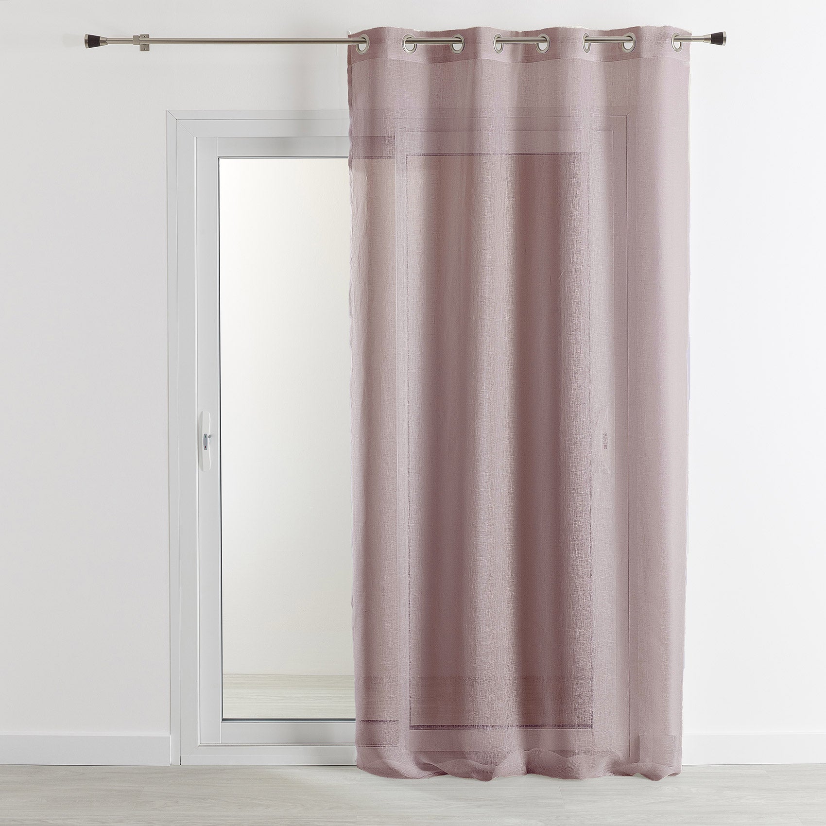 Voilage 100% lin - Marron Clair - 140x260 cm - Lin | Leroy Merlin