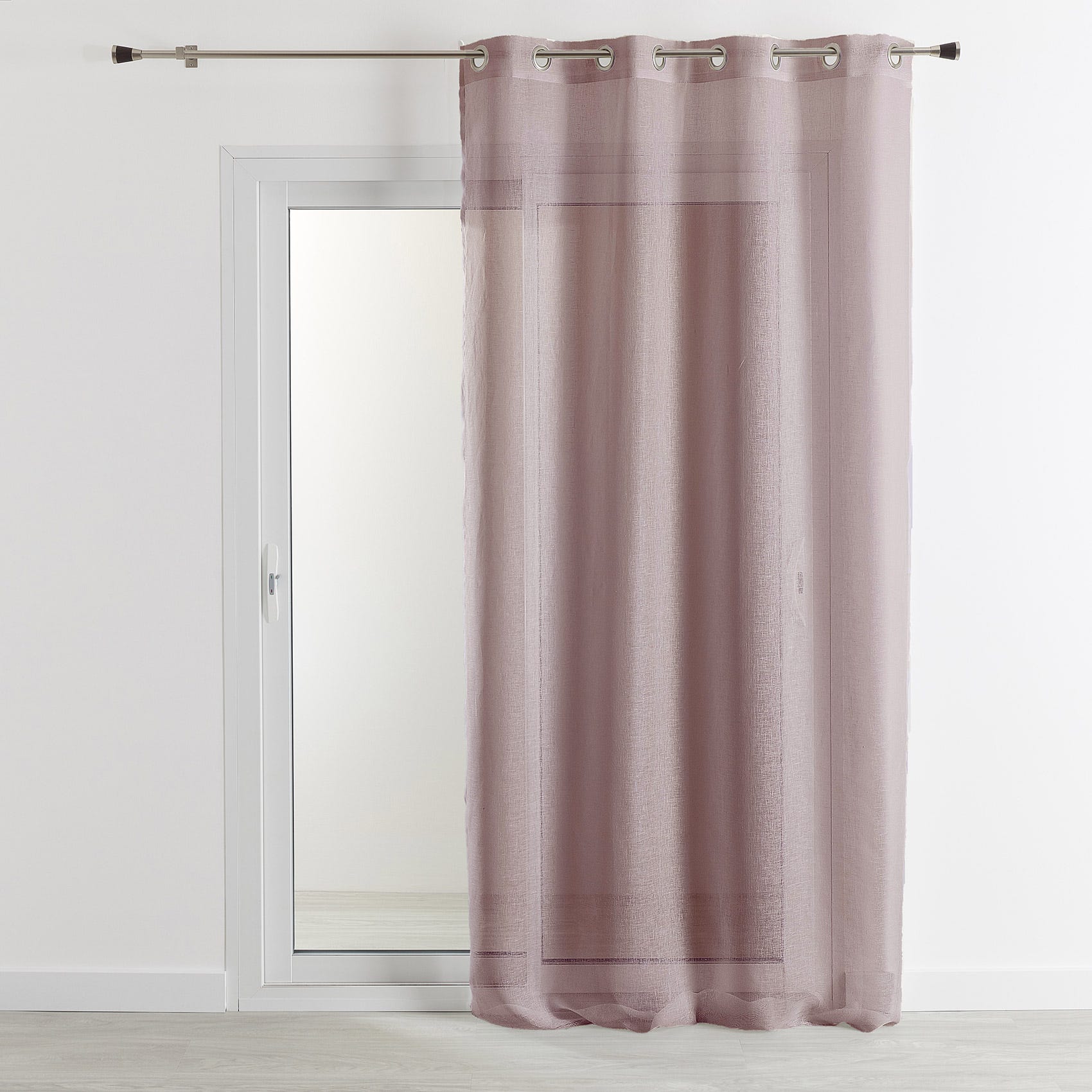 Voilage 100% lin - Marron Clair - 140x260 cm - Lin | Leroy Merlin