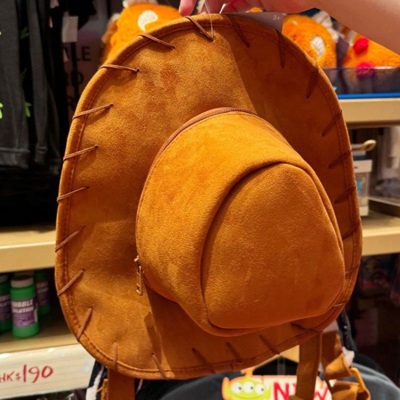 Mochila em formato de chapéu de caubói, bolsa estilo faroeste para ...