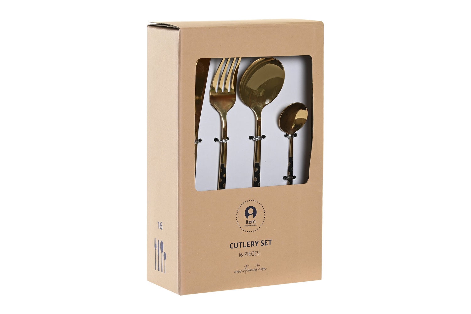 Set Posate Tramontina Ipanema - 30 Pezzi Per 6 Persone, Acciaio Inox Con Manico Nero - Lavabile In Lavastoviglie - Foto 3