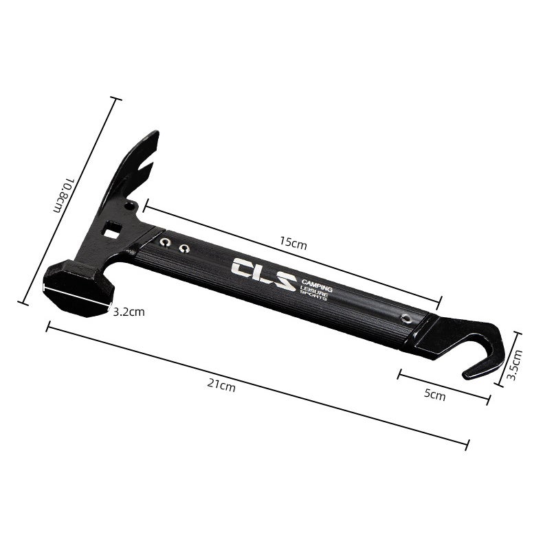 Marteau De Camping Léger En Polyéthylène - Pour Piquets De Tente, Randonnée, Plein Air - Poids 112 G, Portable Et Robuste