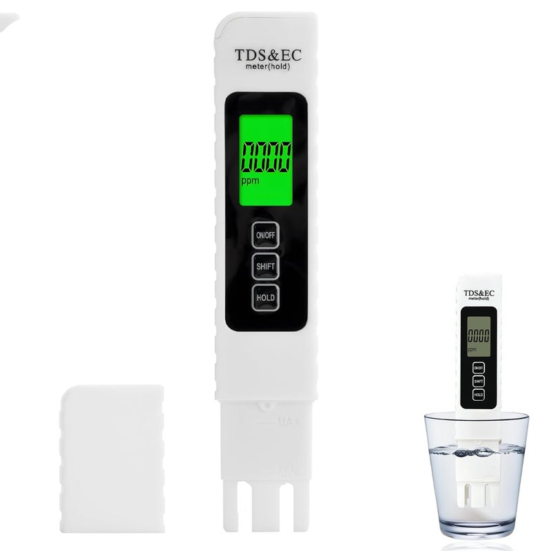 Tester TDS 3 w 1 - Tester TDS EC i temperatury (℃/℉) - Cyfrowy tester jakości wody - Tester wody pitnej - Tester akwariowy