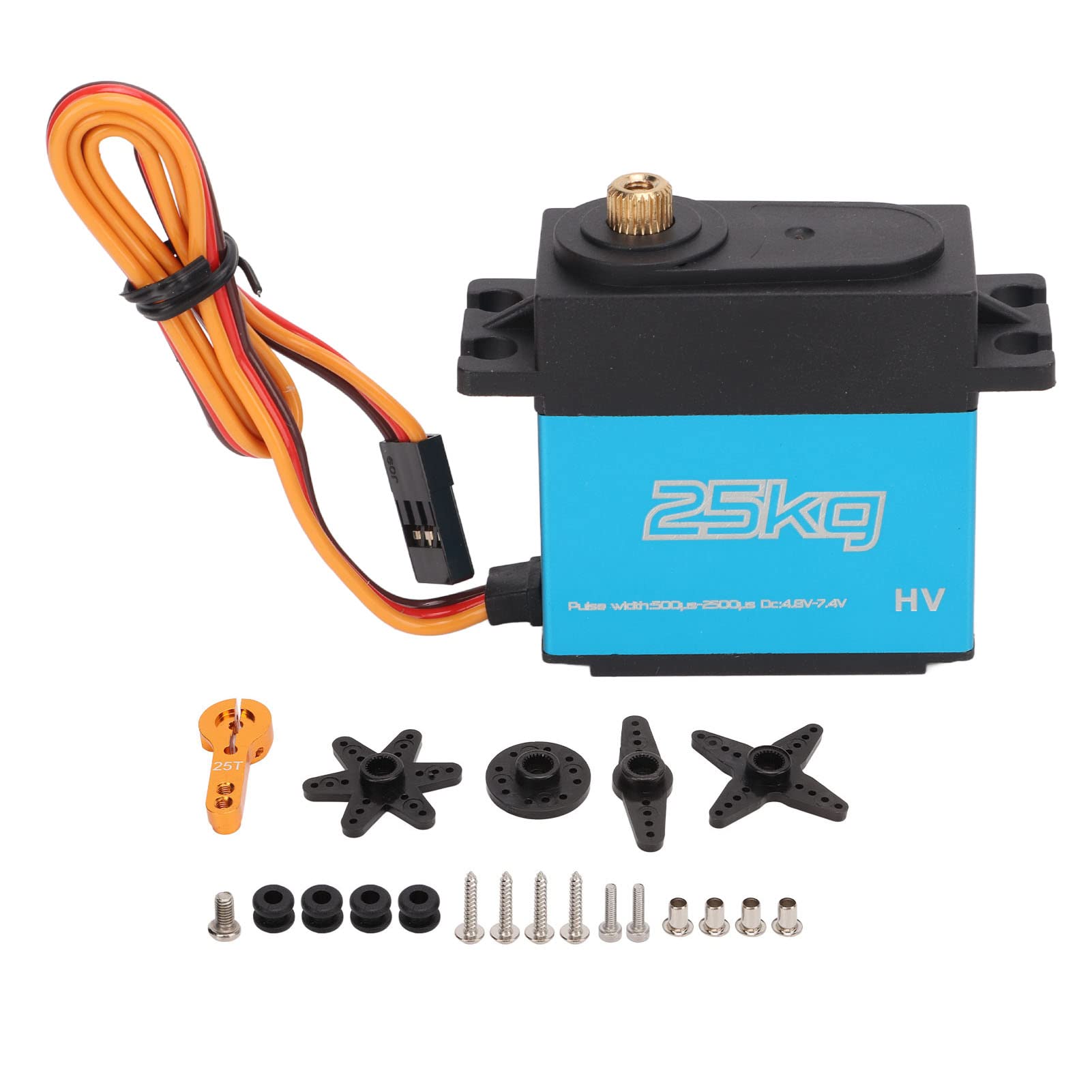 HTLNUZD Lot De 4 Servomoteurs MG996R à Engrenages Métalliques - Pour RC, Robots Et DIY
