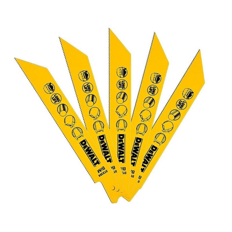 Lot de 5 lames de scie sabre BIM pour la coupe du bois avec métal — free download