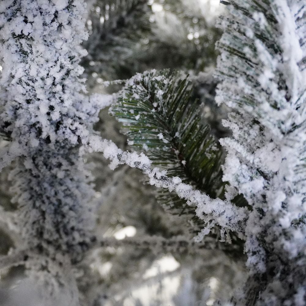 Albero di natale INNEVATO 150/180/210/230/270CM SUPERFOLTO REALISTICO BIANCO 210 CM - 1254 - 7