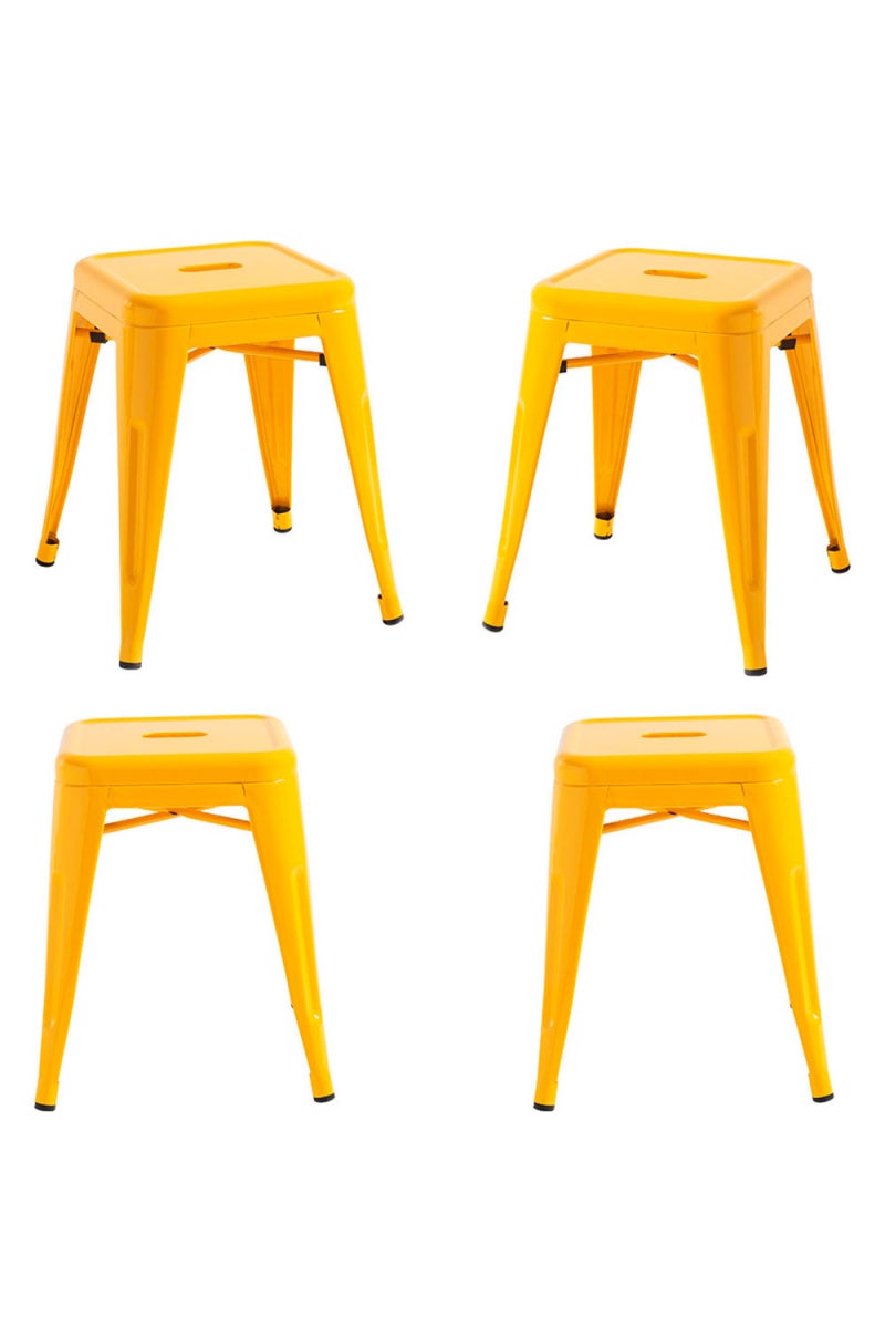 Regalos miguel - packs taburetes pequeños - pack 4 taburetes torix pequeños - amarillo