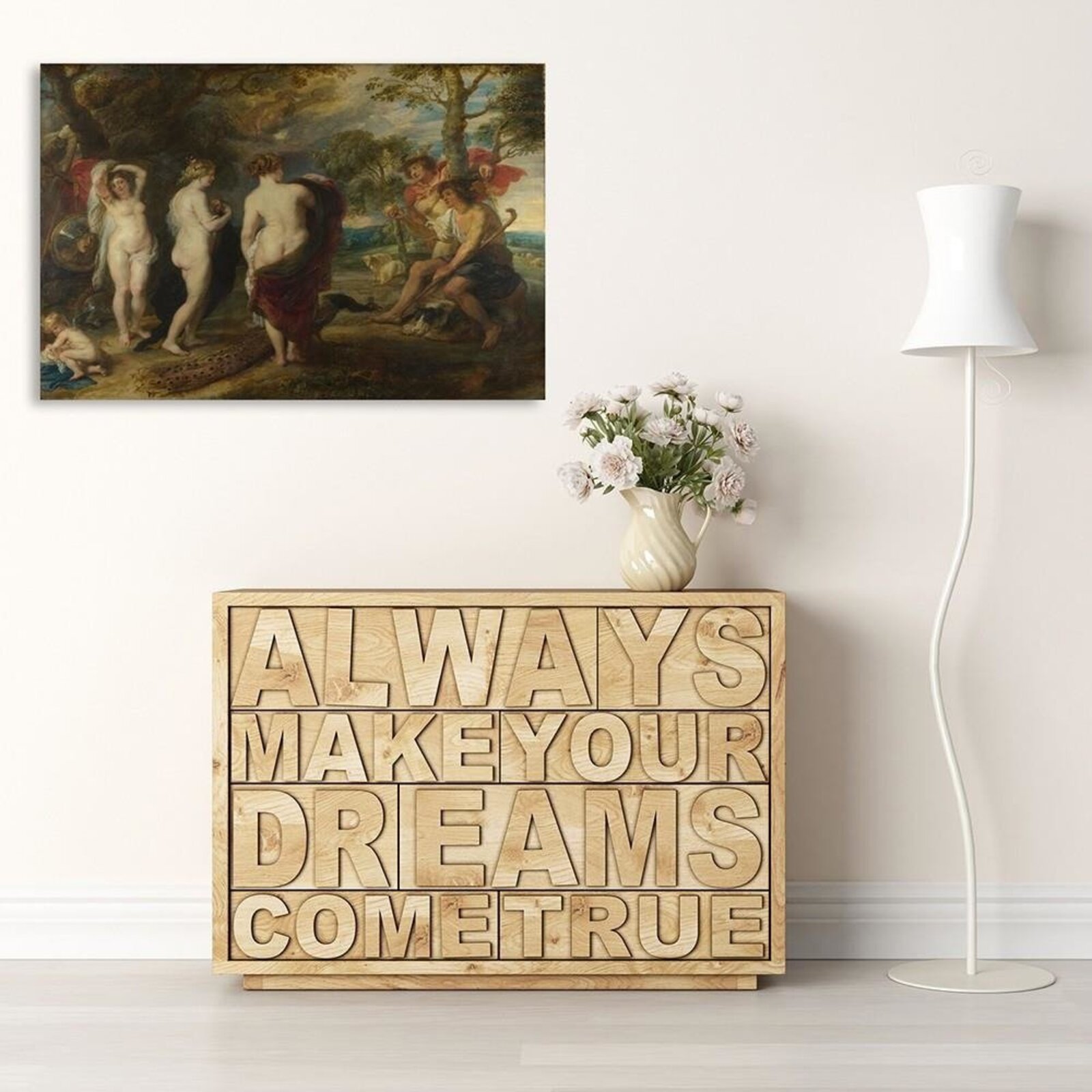 Tableau reproduction photo de pp rubens - jugement de paris - 40 x 60 cm - 3