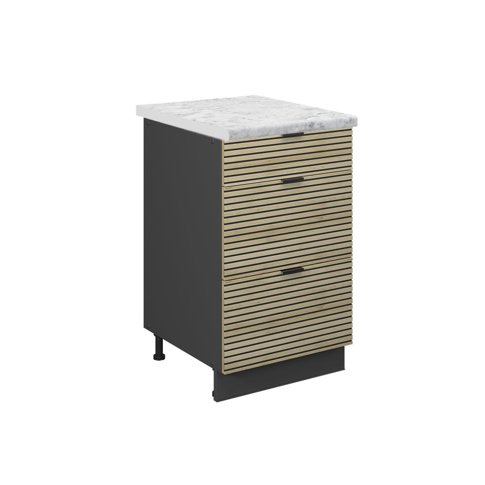 Vicco Szafka dolna do kuchni Fame-Line, Panel dębowy, 50 cm , BP Marmur
