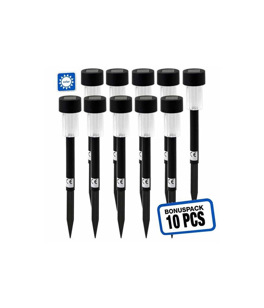 Trade Shop - Lampade Paletti Solari A Led Luci Da Giardino Con Pannello Solare Ricarricabili - - 4