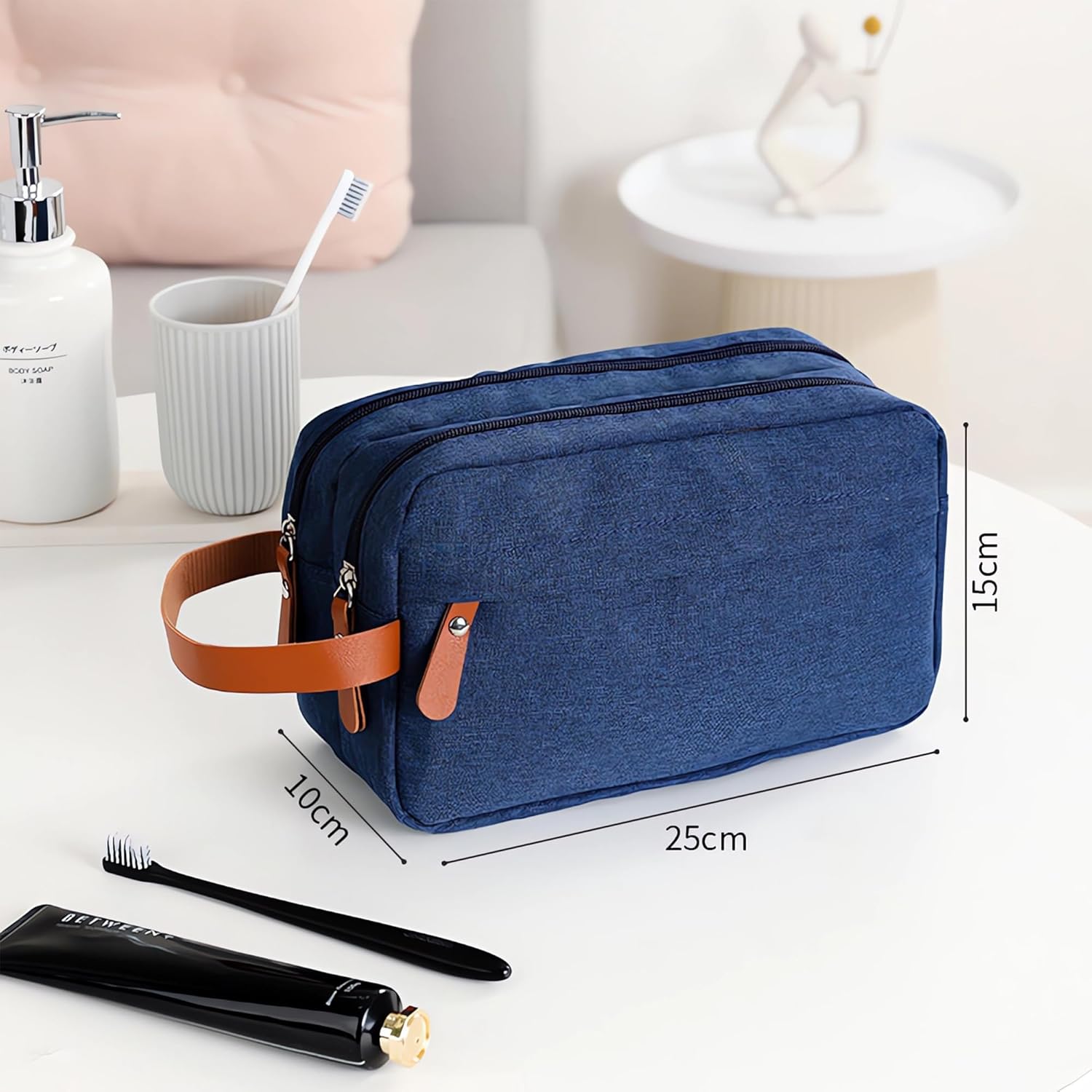 Trousse Toilette Homme Trousse De Toilette Impermable Pour Voyage, Noir Maroc Trousse De Toilette Liste