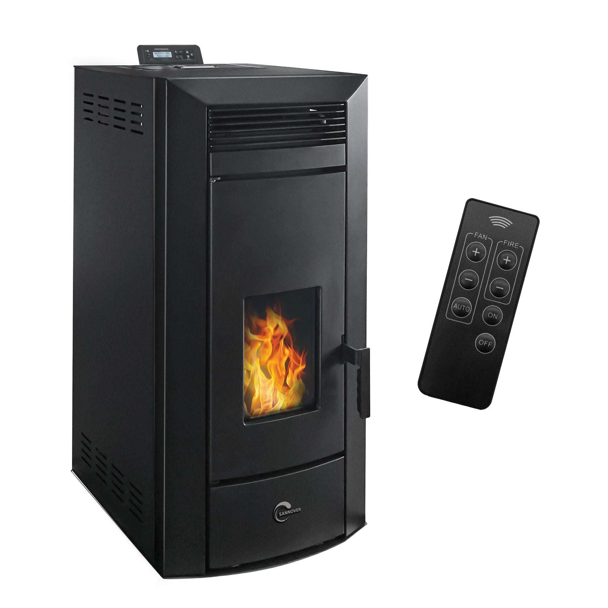 Hydrauliczny piec na pelety Kleona 22,7 kW, czarny, Sannover