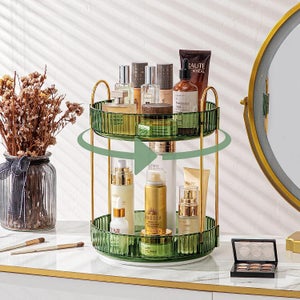 Organisateur De Maquillage Rotatif 360° Lighterday - Étages Tournants Pour Cosmétiques Et Soins