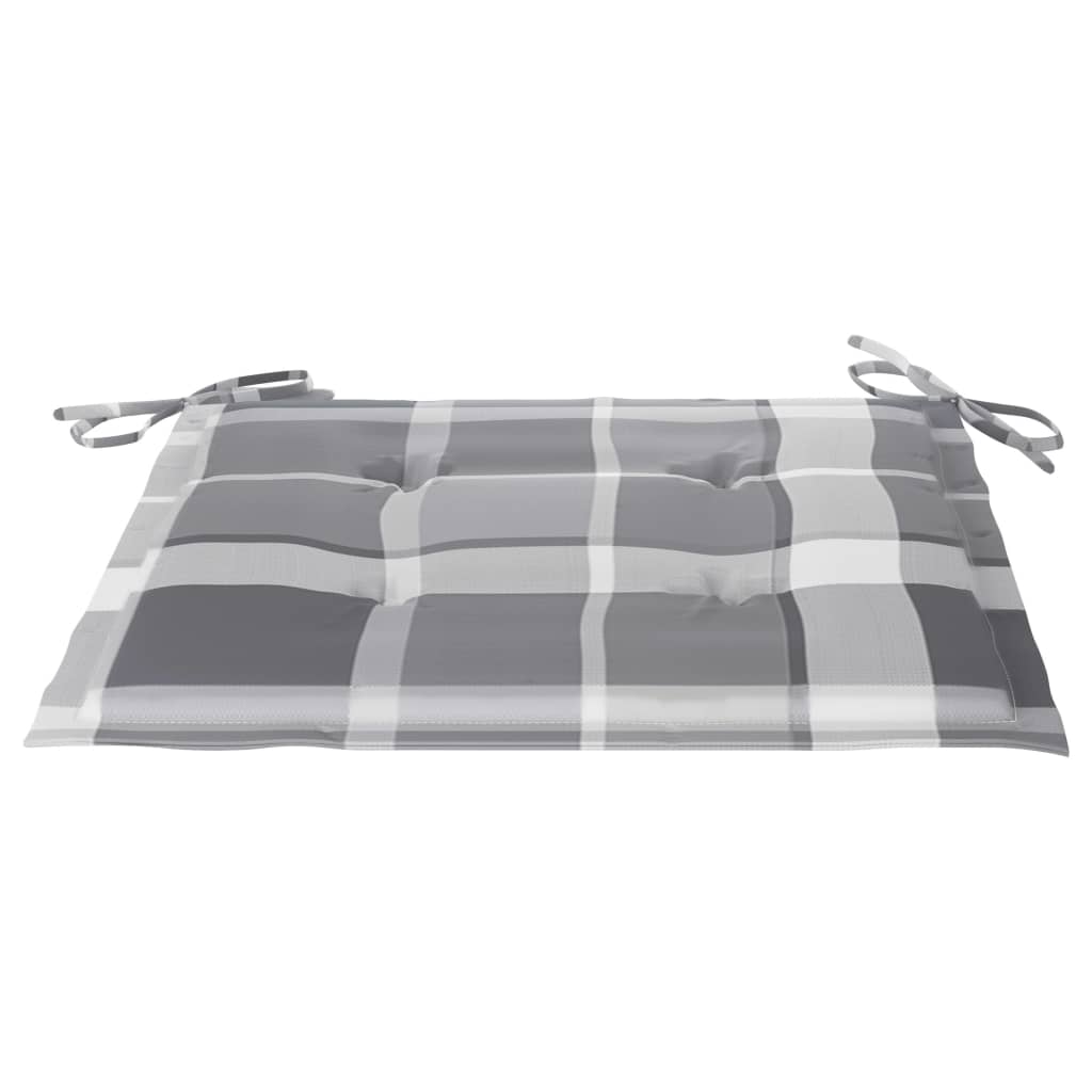 Chaises pliables de jardin 6 pcs avec coussins Bois d'acacia - 5