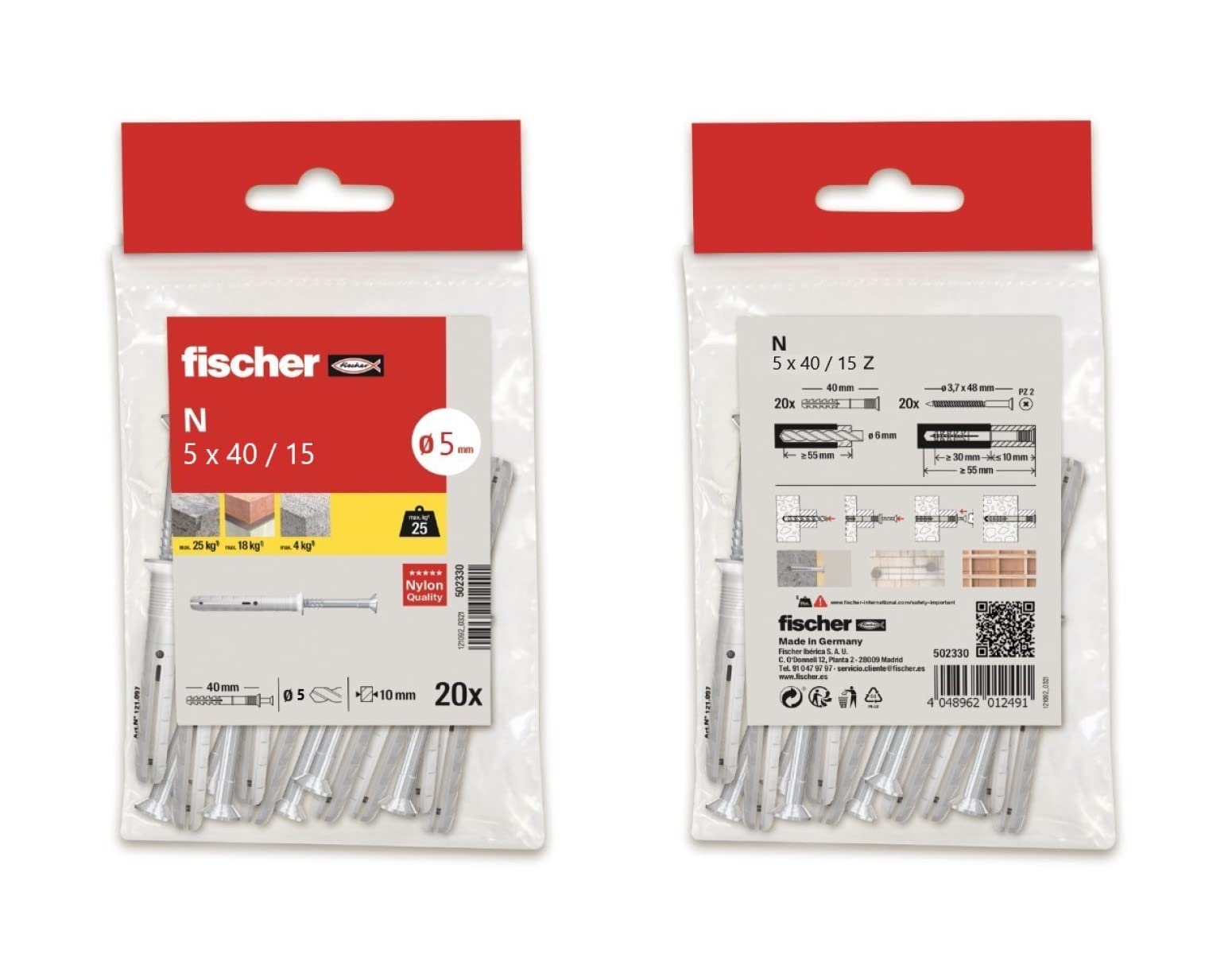 TACO FISCHER BOLSA S14 X 100 - - Distribuidor Mayorista de Herramientas