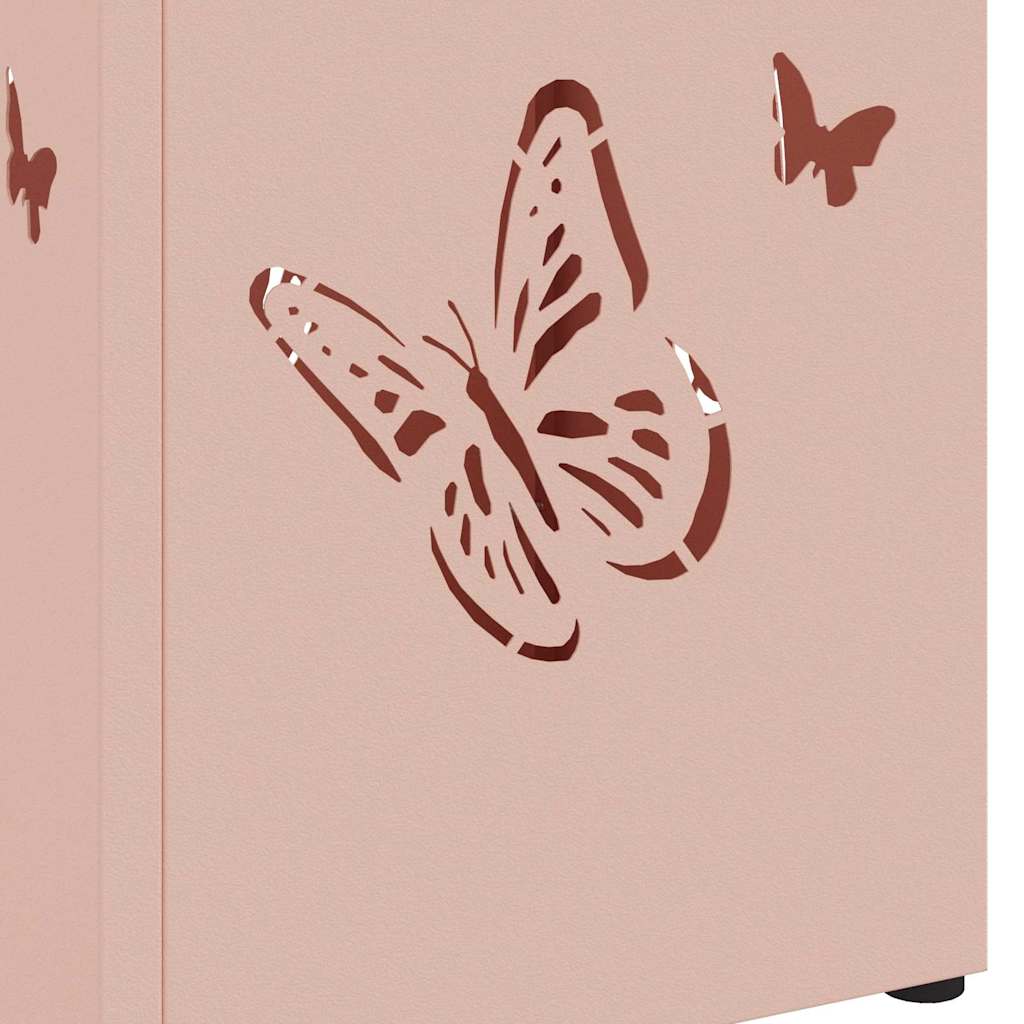 Porte-parapluie rose 15,5 x 15,5 x 49 cm acier - 6