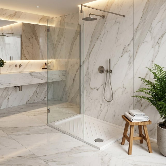 Piatto doccia rettangolare 80x100 cm in ceramica antiscivolo - Gemma 2 | Dolomite