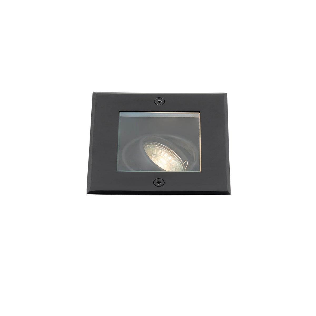 Qazqa moderne spot encastré au sol extérieur extérieure pour jardin - Oneon - noir, max. 50w, gu10, 13cm, IP65, carré - 7