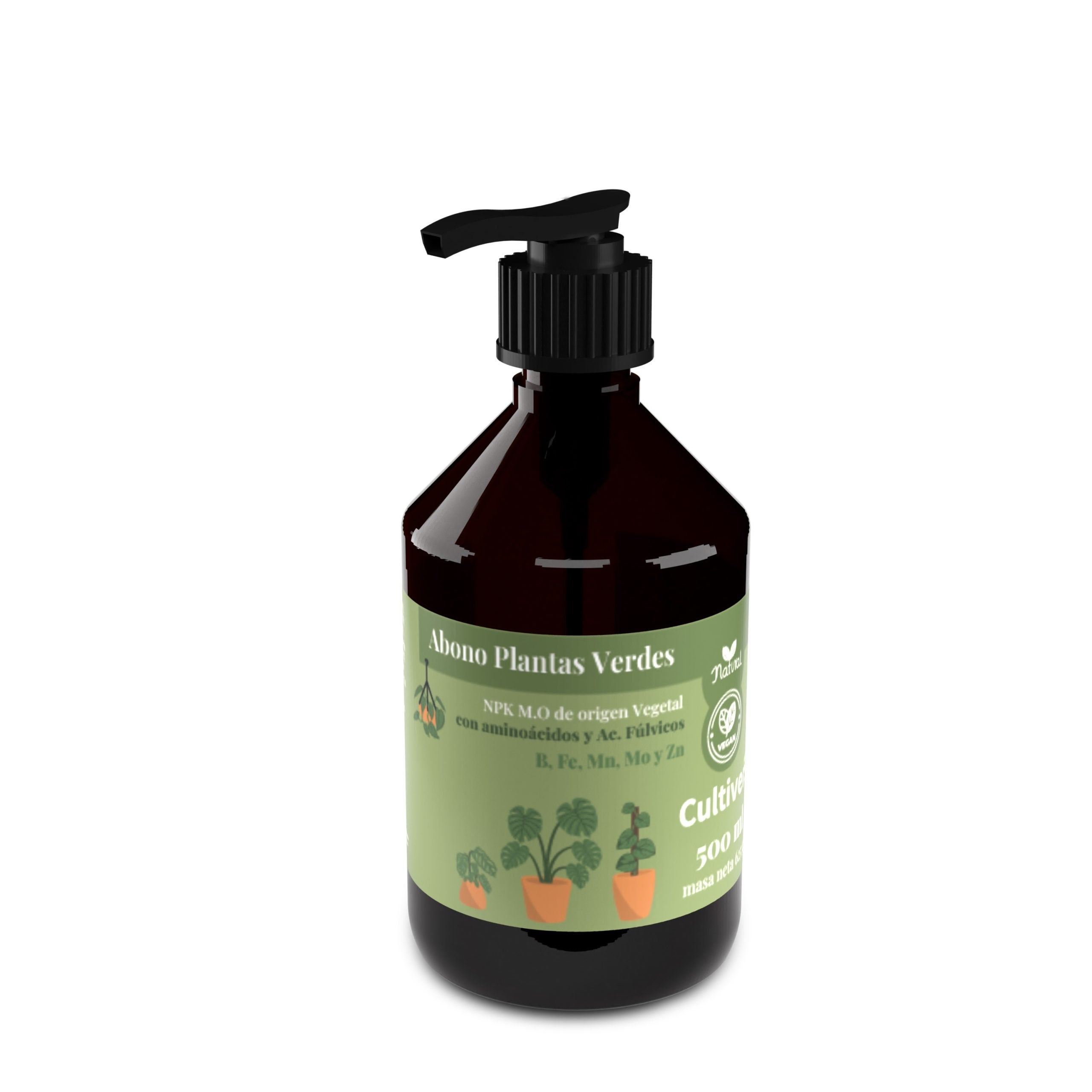 Engrais Plantes Vertes BHS 500mL - Nutrition Complète Pour Plantes D'Intérieur