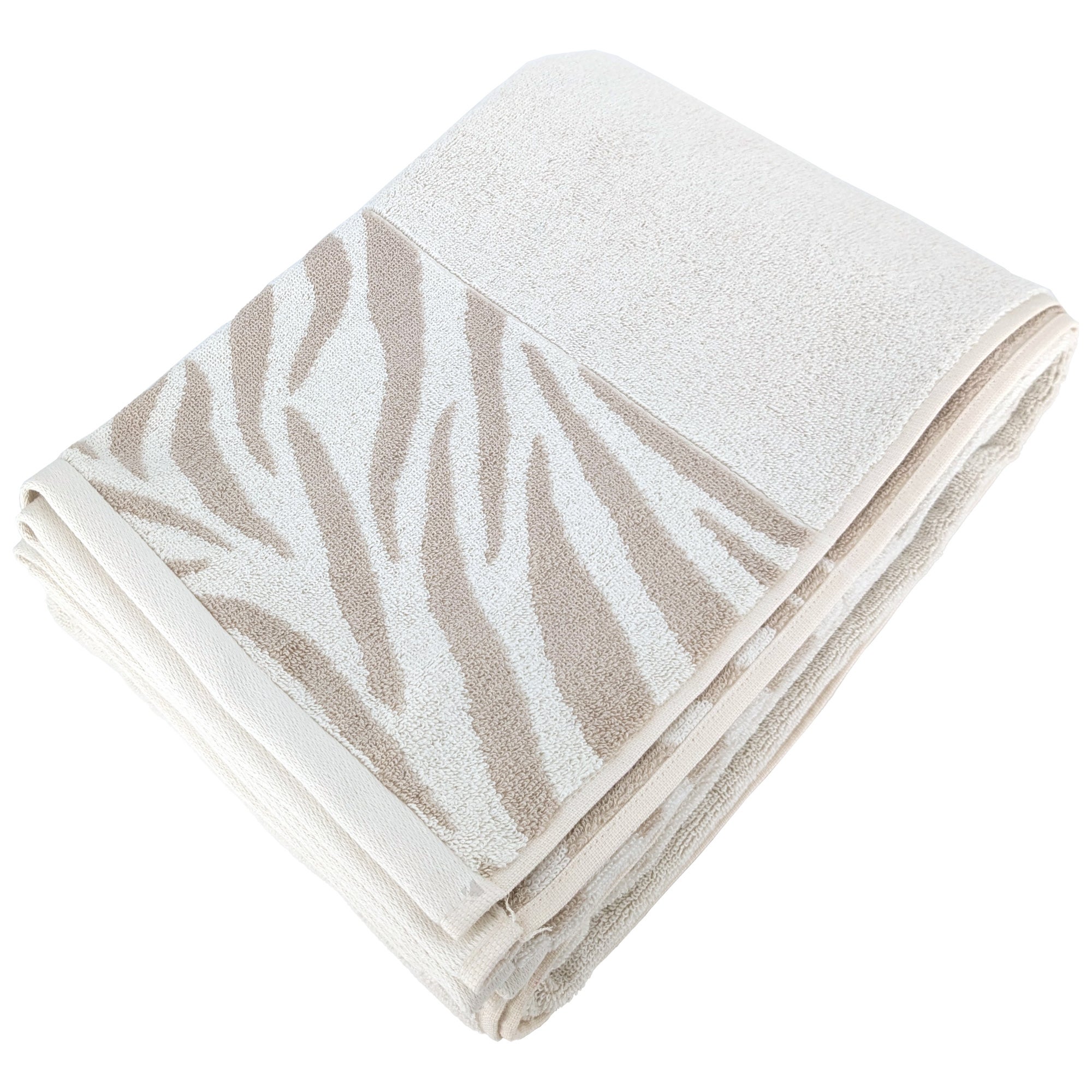 Set De 5 Serviettes De Bain ZOLLNER 100x150cm - Coton Blanc - Qualité Hôtel