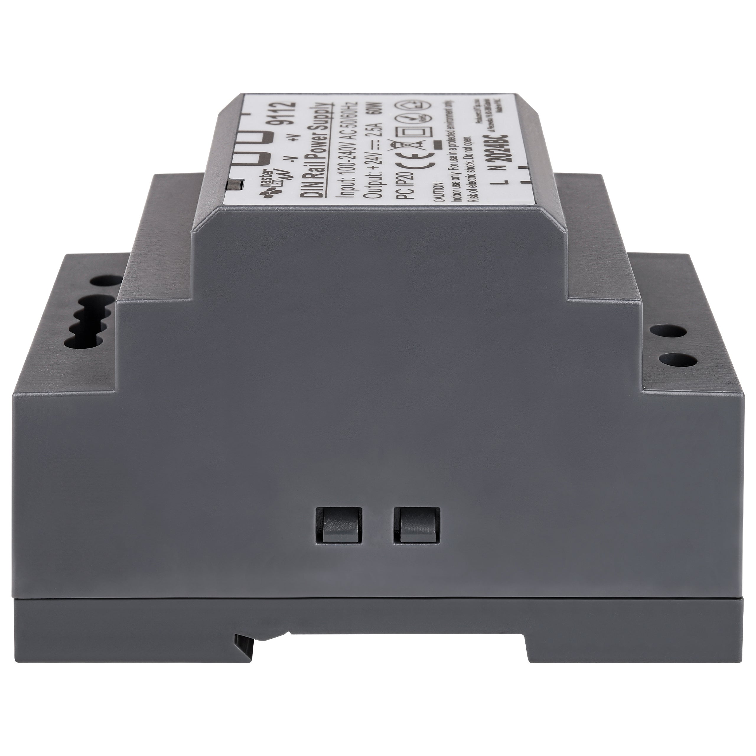 Zasilacz na szynę DIN 24V 60W 2.5A IP20 52x58.5x92.5mm klasa II MasterLED - 3