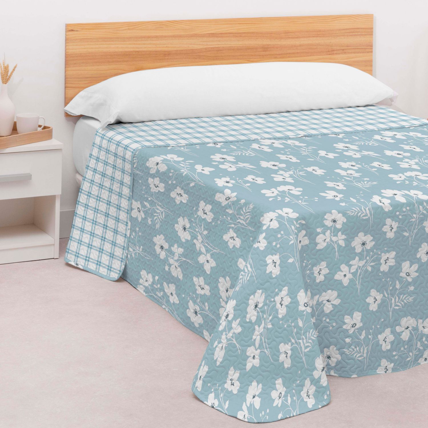 Couvre-lit Réversible Double Face Bouti Nal 150cm Donegal Collections - 2