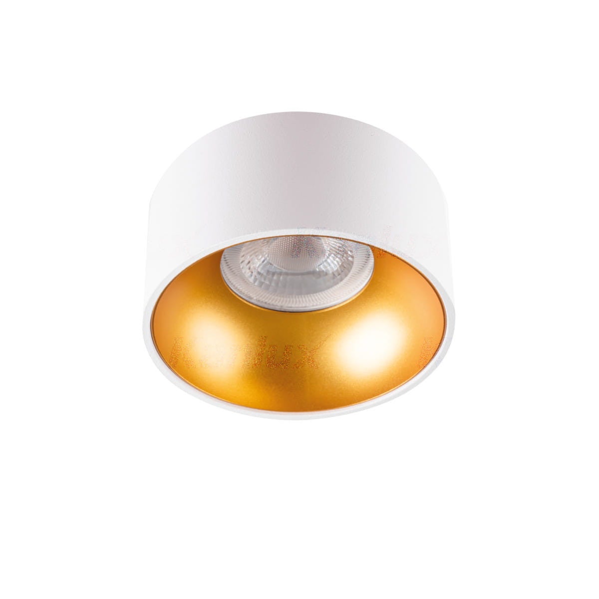 Oprawa sufitowa wpuszczana Mini Riti złoto-biała 1xGU10x25W okrągła IP20 wym: 8,5 x 8,5 cm aluminium Kanlux