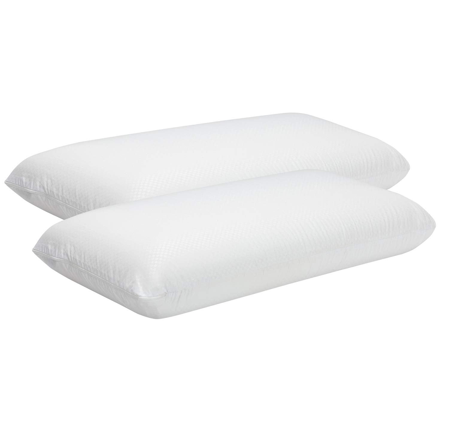 Pikolin home - cuscino viscoelastico ergonomico con doppia fodera adattabile con nucleo in memory foam per dormire di lato o a faccia in su
