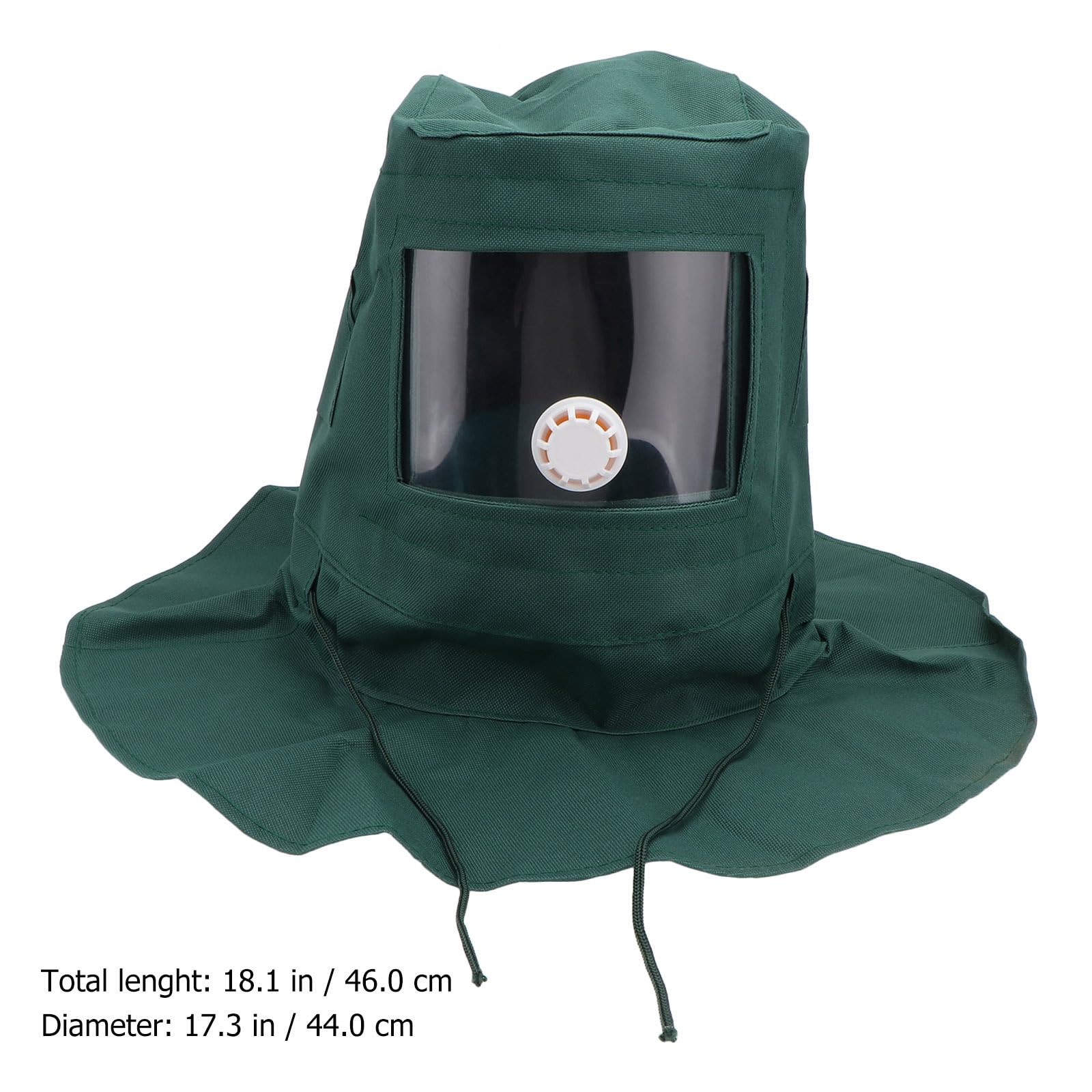 écran Facial Protecteur Cagoule sablage Masque intégral poussière matières dangereuses Sable dynamitage Chapeau ponçage Peinture en aérosol Couvrir - 2