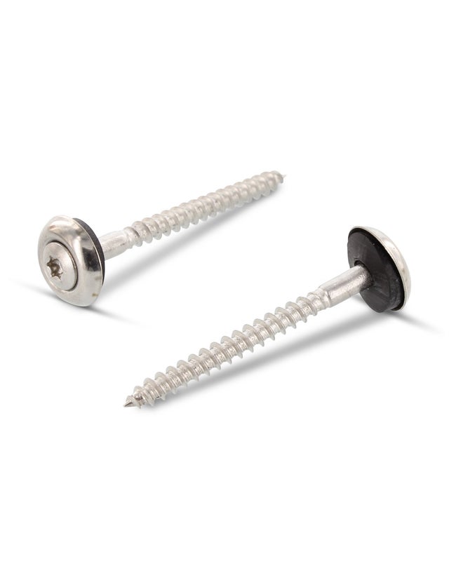 Vis pour faitage Tête fraisée bombée TFB TORX T20 Inox A2 4.5X25 Rondelle d