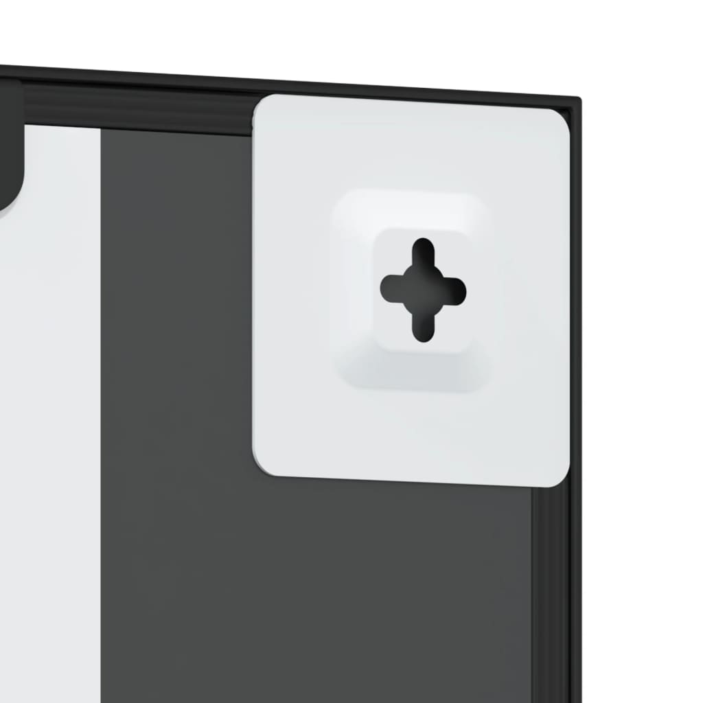 Miroir mural，Miroir Entrée Maison Salle de Bain，Décoration Miroir noir 60x100 cm rectangulaire fer740239 - 6