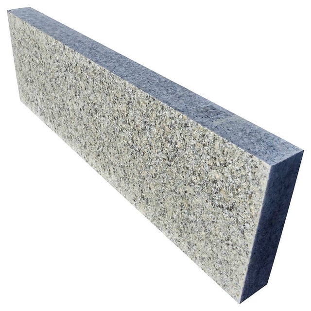Obrzeże granitowe G602 8x30x100 cm góra + bok płomieniowany (blok schodowy)
