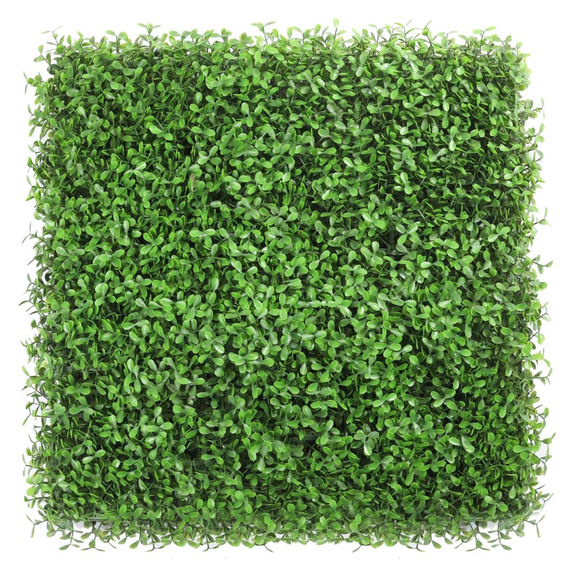 Sztuczny żywopłot 50 cm x 50 cm, ochrona i prywatność dla ogrodu, tło ścienne z syntetycznej trawy, ochrona UV (1 sztuka)