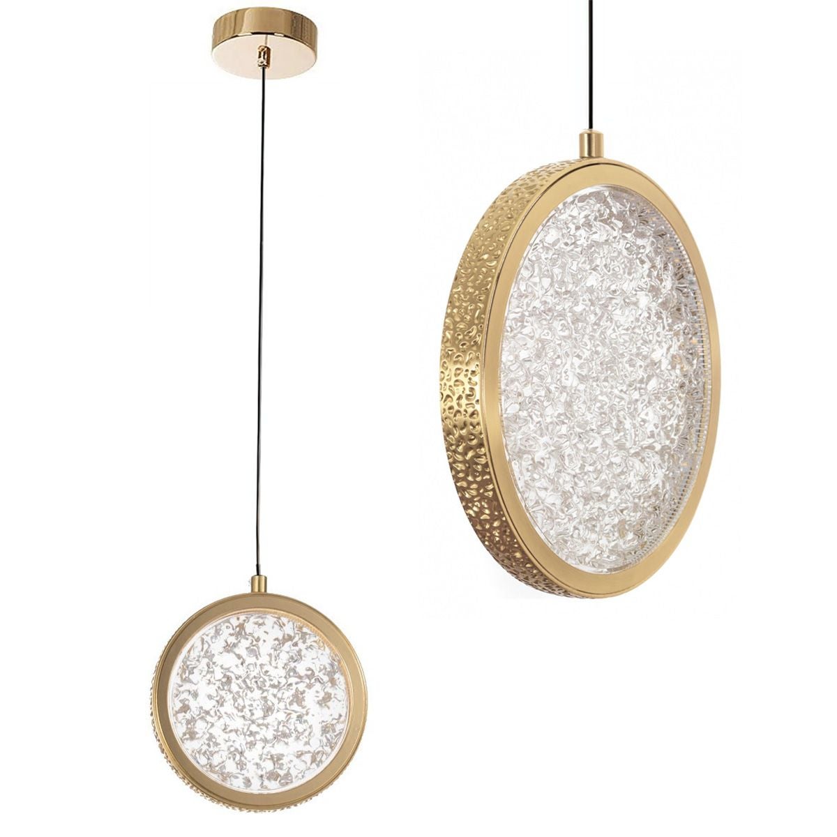 Lampa Sufitowa Wisząca Kryształowa Led Toolight Led G089-1Cp Transparentny