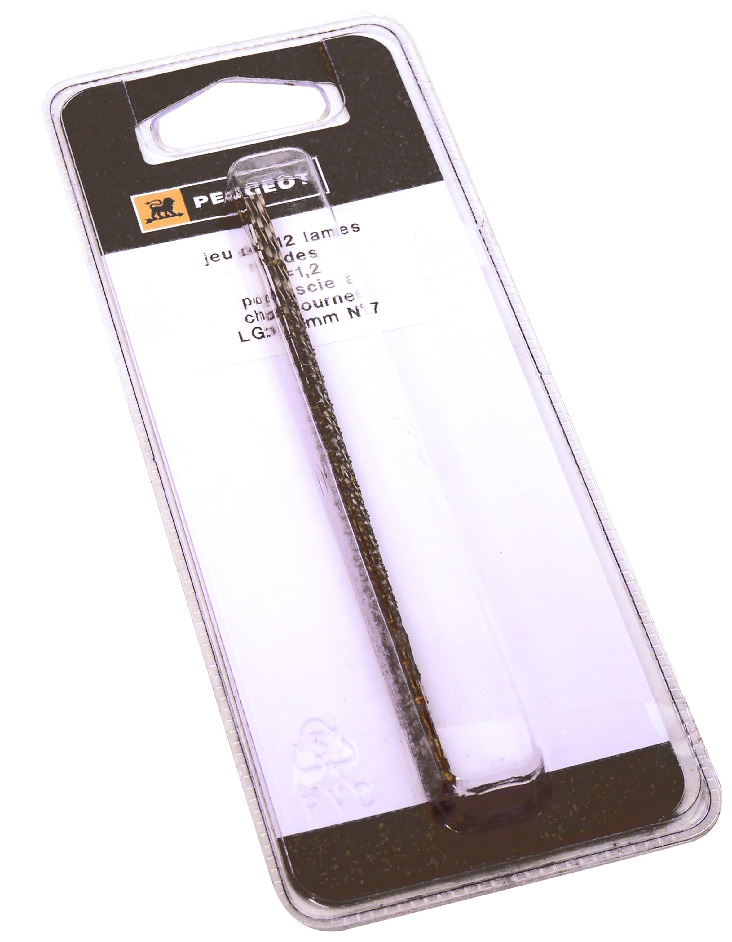 Jeu de 12 lames à chantourner spiralées Ø 1,3mm Diamètre 1,3 MM, Longueur 127 MM, Nombre de dents 28 TPI , - 2