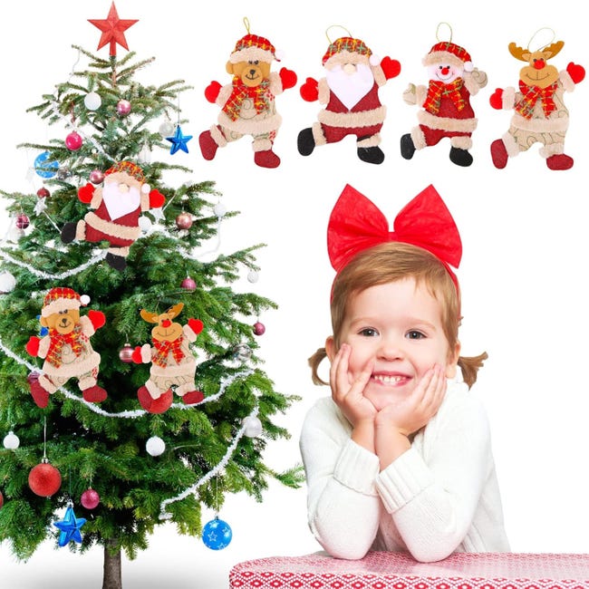 Ornement Père Noël En Acrylique 3D - Déco Sapin, Pendentif Voiture, Porte-clés - Cadeau Mignon Homme Femme