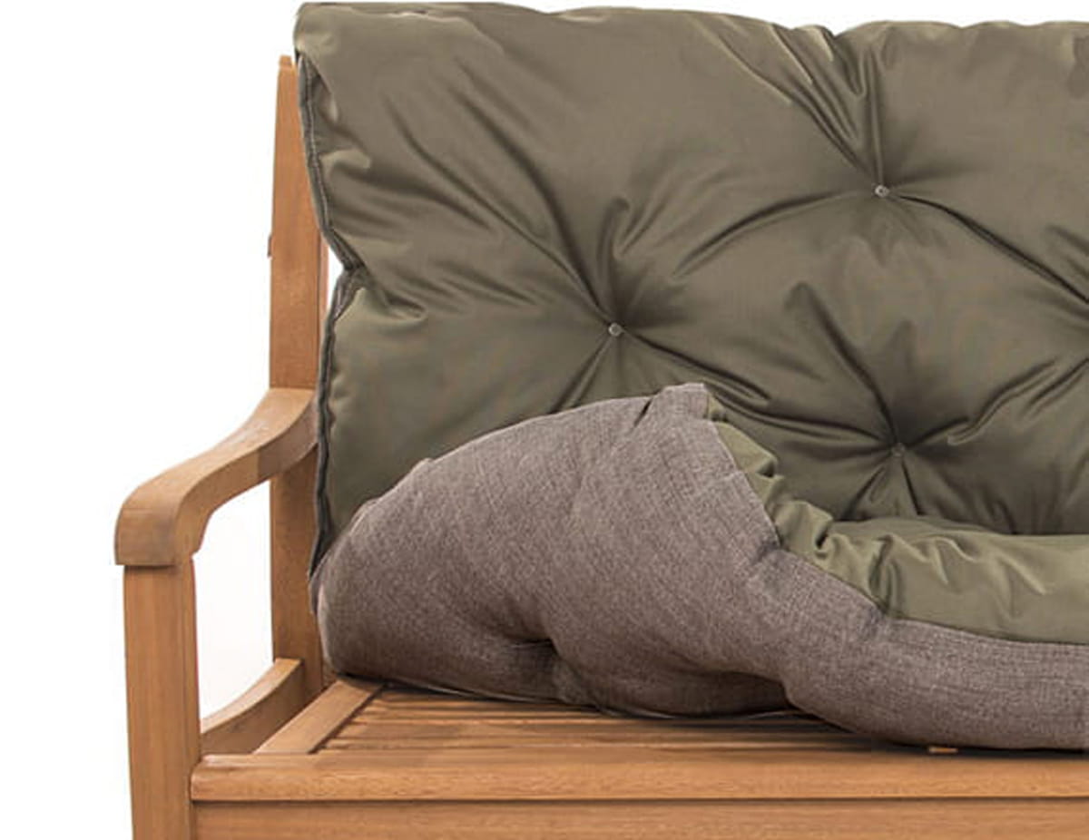 Coussin pour banc de jardin 140x50x50cm, coussin de jardin Vert, coussin de balançoire, coussin de banc extérieur, coussin de banc de jardin - 7