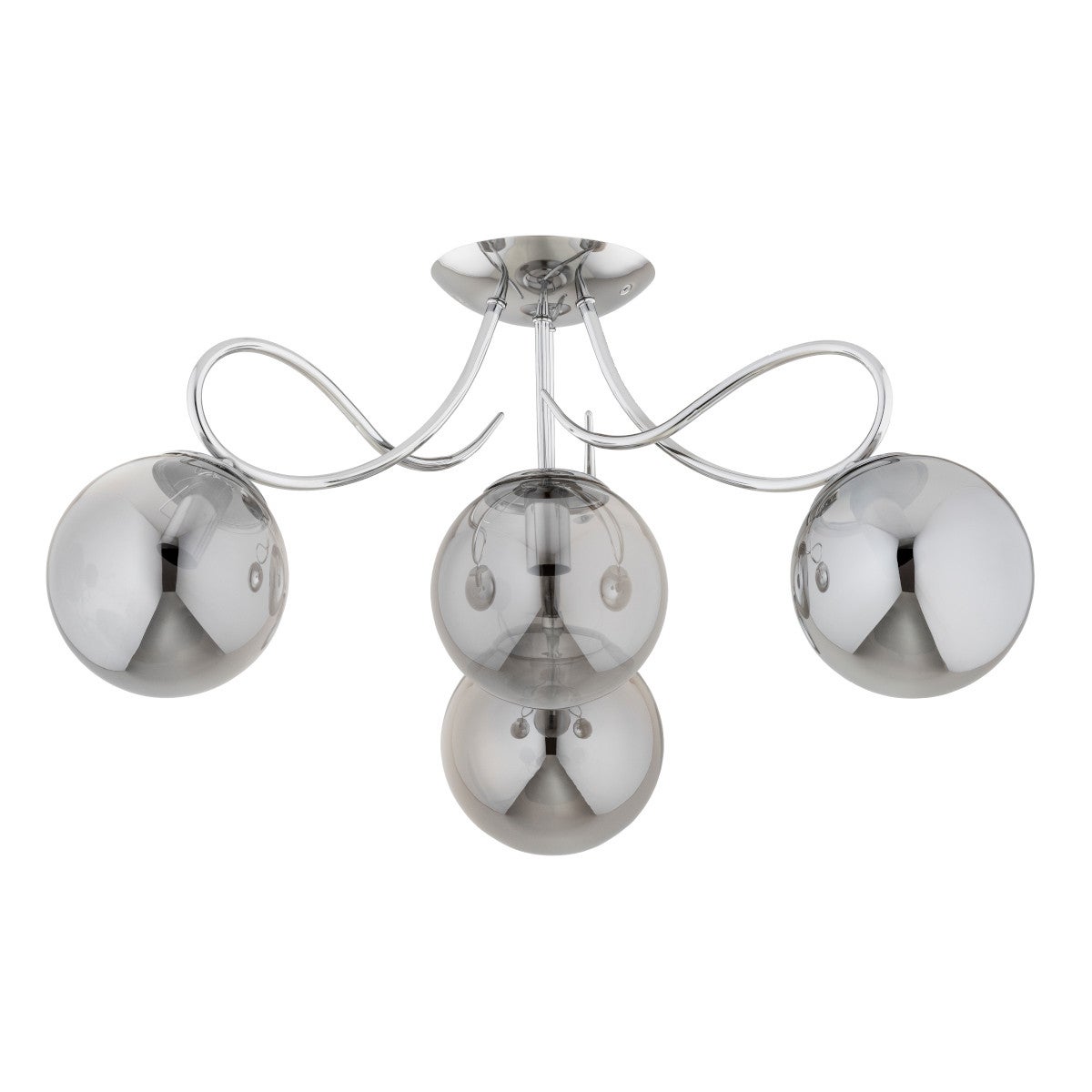 Lampa wisząca OXA chromowana dymiona 4 x E14 x 10W wym: 32 x 58 x 58 cm Alfa