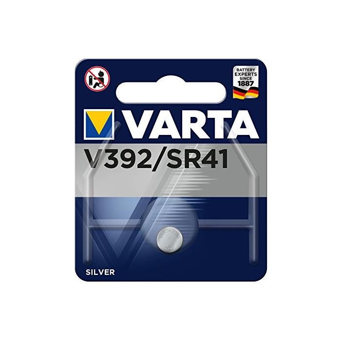 VARTA Pile oxyde argent pour montres V392 (SR41) SR736SW High Drain x 2 ...
