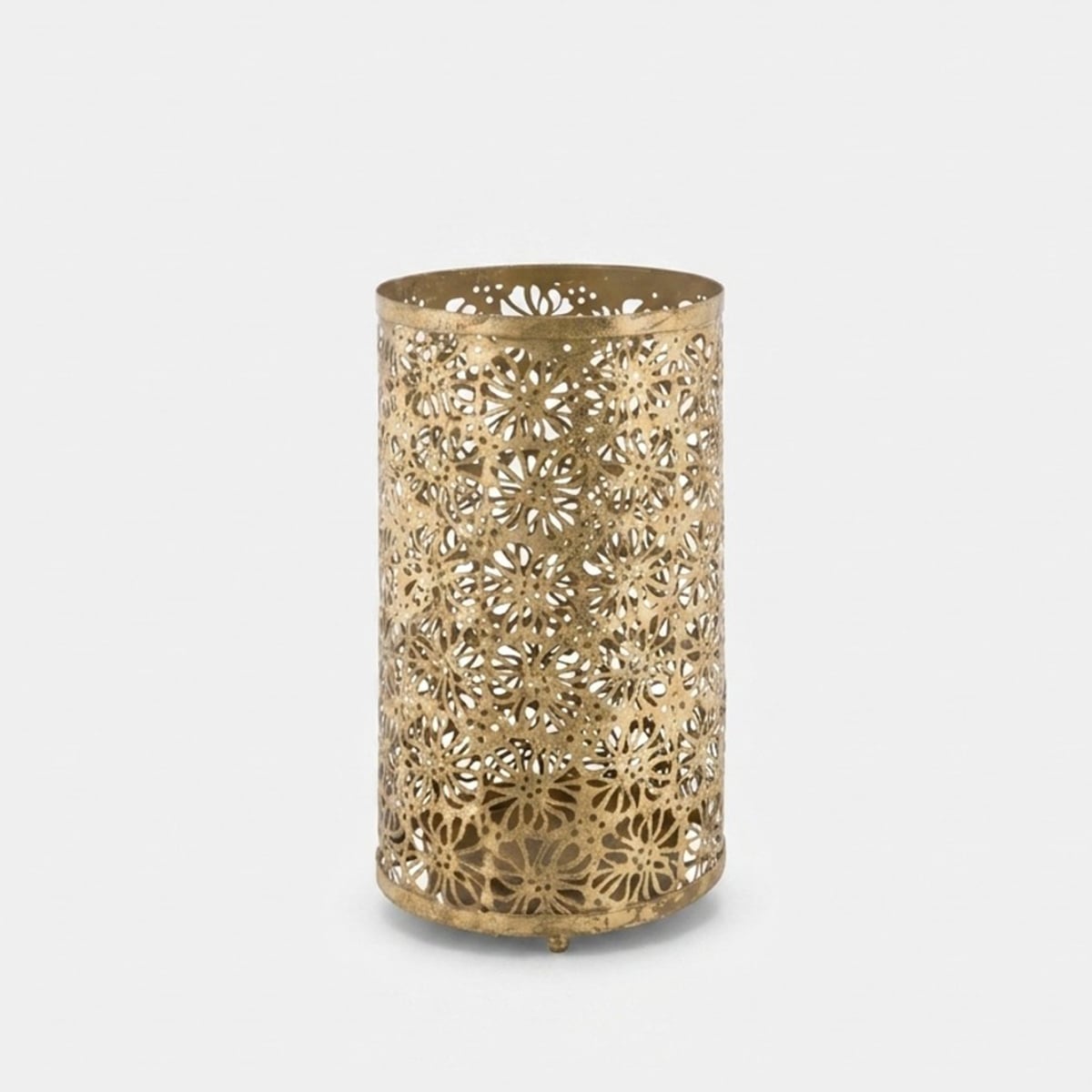 Paragüero redondo de metal perforado Fiori Glam | Leroy Merlin