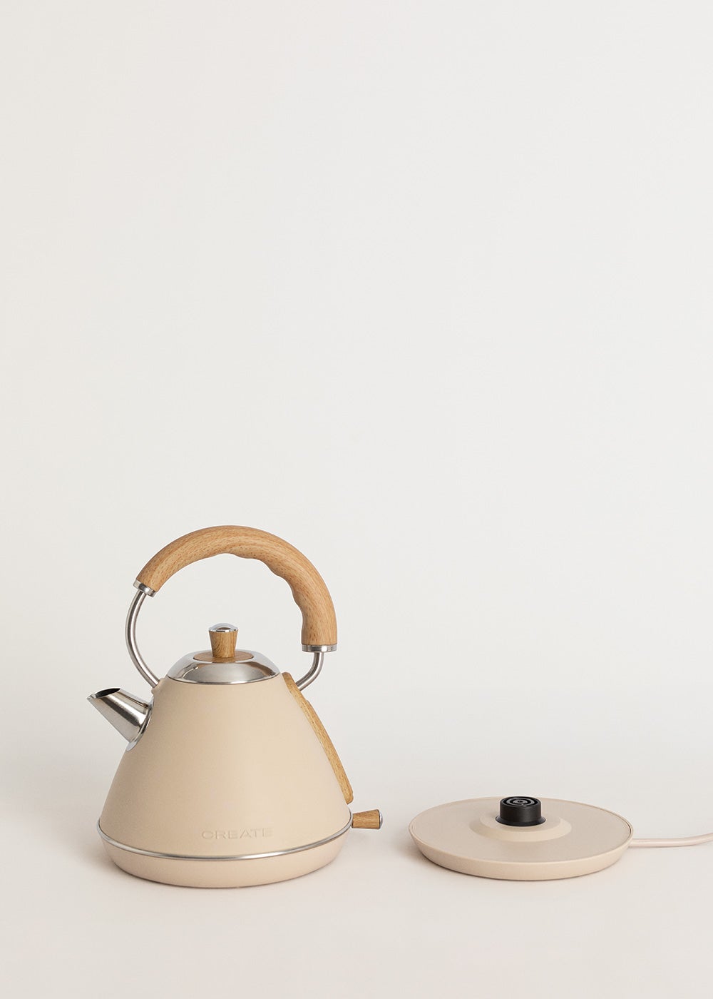 CREATE - KETTLE RETRO - Bouilloire électrique- Sable - 7