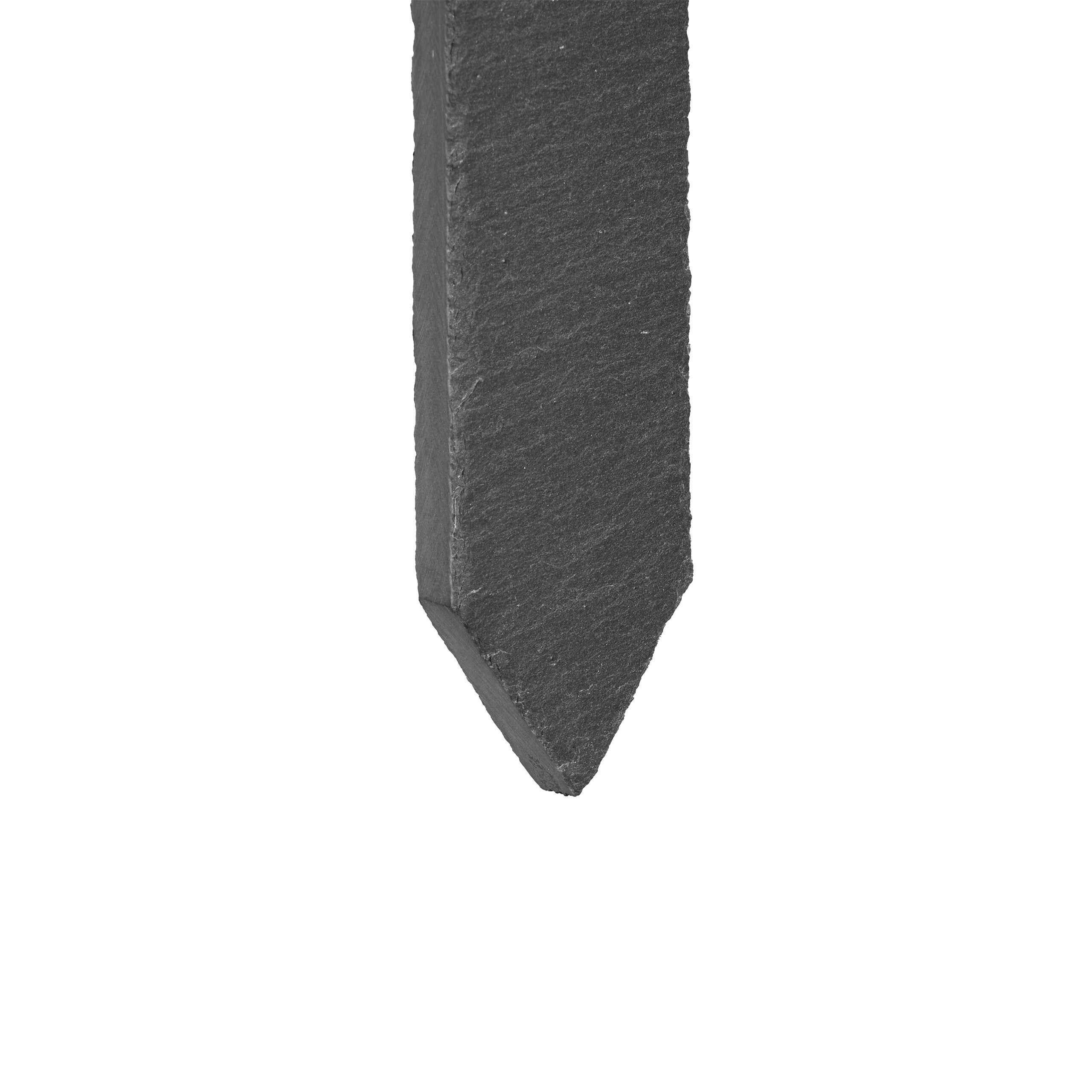 Étiquettes pour plantes en ardoise, lot de 10, inscriptibles pour jardin et potager, 20 x 3 x 0,5 cm, anthracite, Relaxdays - 6