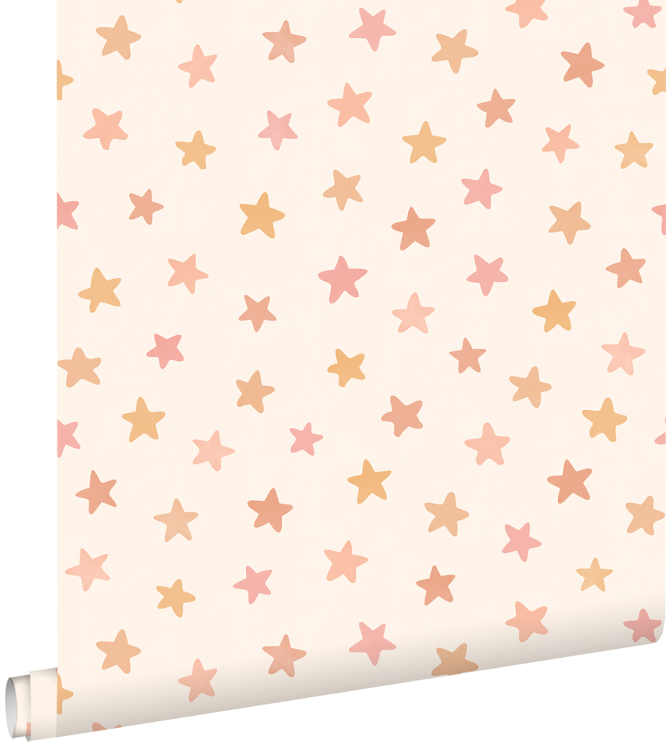 Tapeta ognie białym,różowymIpomarańczowym - 50 x 900 cm - ESTAHOME