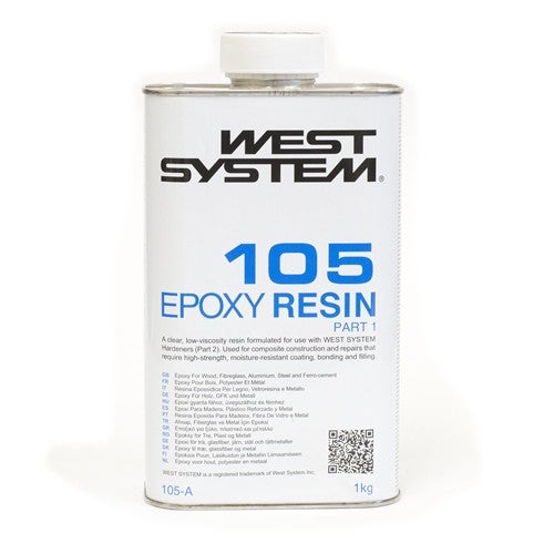 Résine époxy 105 WEST SYSTEM Polyvalente pour collage & stratification ...