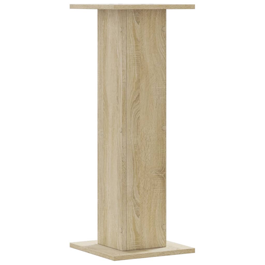 Supports pour plantes 2 pièces chêne en panneau de bois - 6