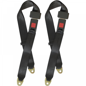 Generic Lot De 2 Câbles De Remorquage De Sécurité Pour Remorque Rouge 1