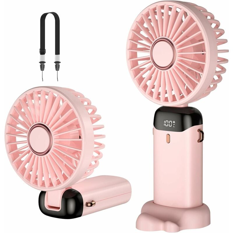 Przenośny wentylator mini przenośny wentylator ładowany przez USB mały kieszonkowy wentylator z prędkościami z podstawą bateria mAh Wentylator
